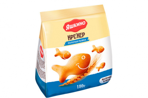  laquo;Яшкино raquo;, крекер  laquo;Золотая рыбка raquo;, 180 nbsp;г