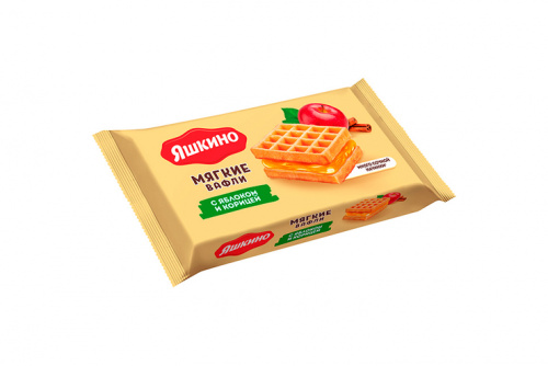  laquo;Яшкино raquo;, вафли мягкие с яблоком и корицей, 40 nbsp;г (цена за 5 шт.)