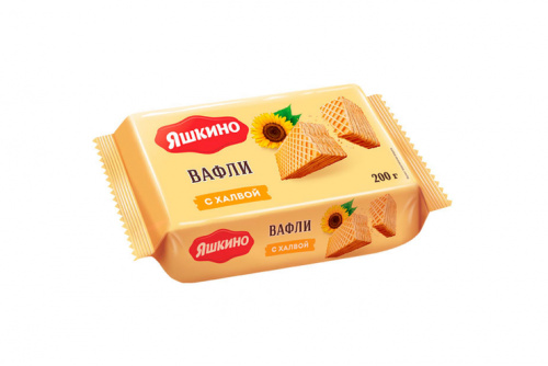  laquo;Яшкино raquo;, вафли  laquo;С халвой raquo;, 200 nbsp;г